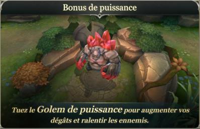 Golem de puissance arena of valor