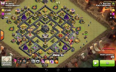 Commando déploiement golem sorcier Reine