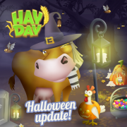 Halloween hay day maj ferme jeu