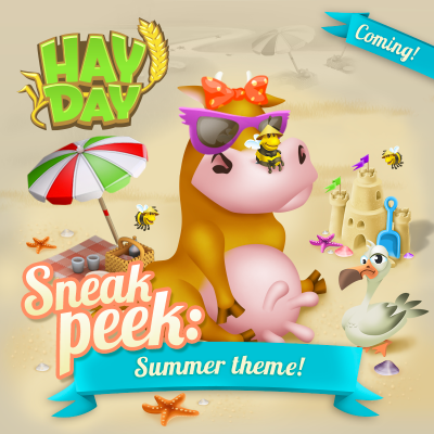 Hay day sneak peek plage theme ete maj