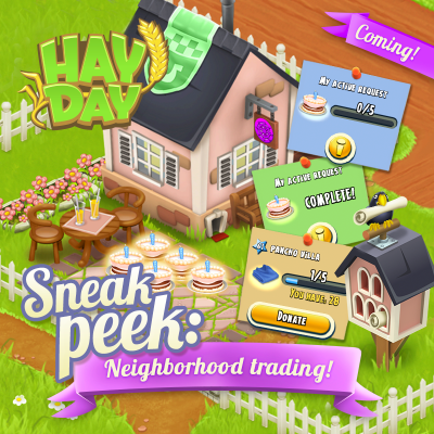 Hay day sneak peek vente voisin