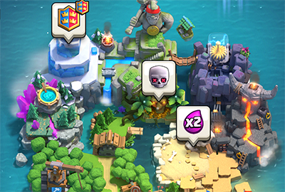 Ile guerre de clans clash royale