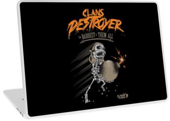 Laptop skin clans destroyer