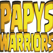 Logo papys warriors communaute jeux video mobile carre