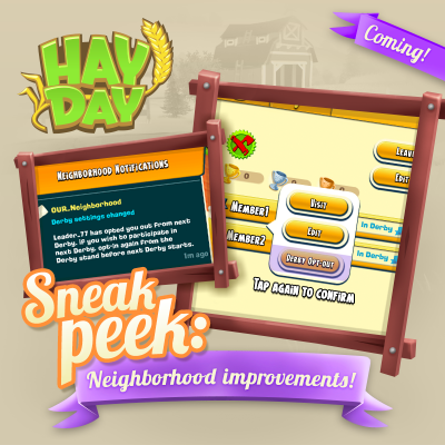 Maj hay day mars 2017 sneak peek5 gestion voisinage