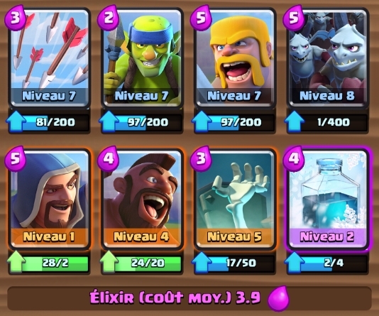Meilleur deck possible arene 6 gael2toulon