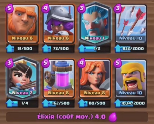 Meilleurs deck geant bfa clash royale