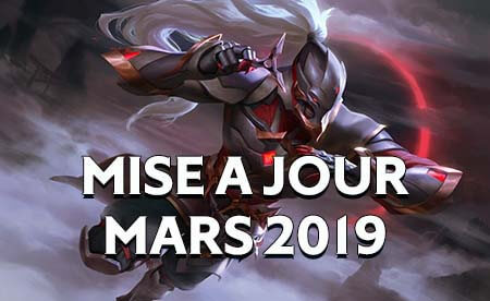 Mise a jour arena of valor mars 2019