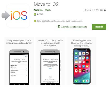 Move to ios google play