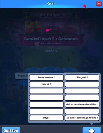 Nouveau chat clash royale