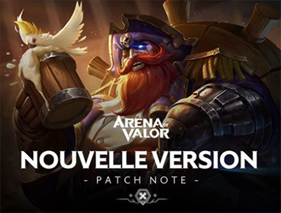 Nouvelle version patch note arena of valor