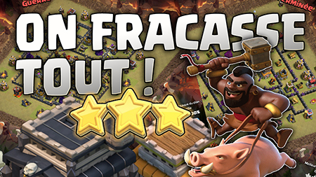 On retrouve nos cochons qui fracassent tout ! CoC