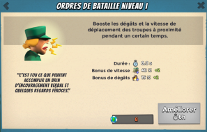 Ordres de bataille capacite heros boom beach