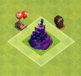 Piege squelettique aerien exemple placement tour de sorcier clash of clans
