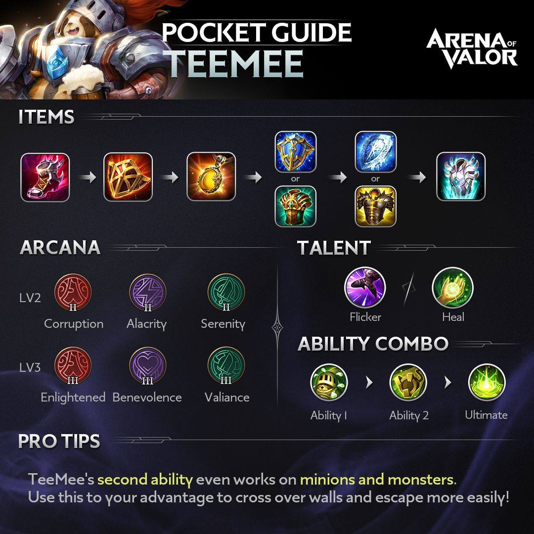 Pocket guide teemee arena of valor