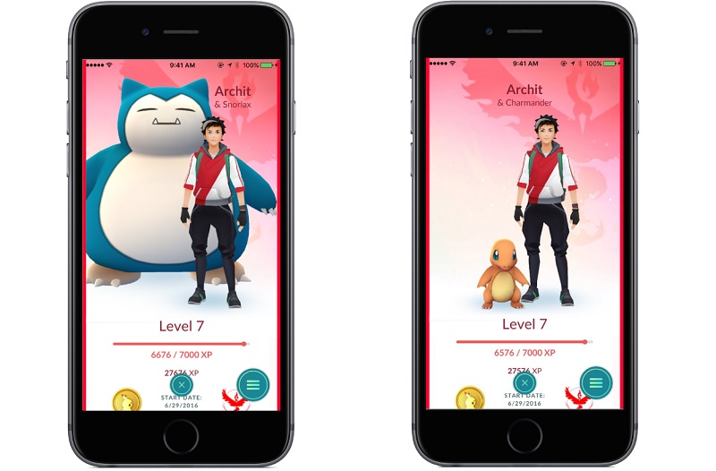 Pokemon go mise a jour copain pokemon