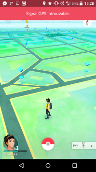 Pokemon go signal gps introuvable