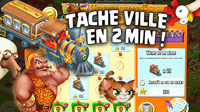 Surfez sur la tâche ville ! Astuces Hay Day