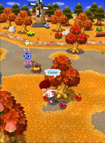 Recolte fruits arbre capture animal crossing pocket camp