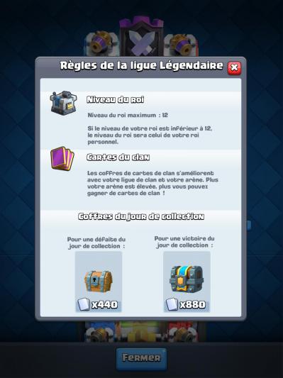 Regles ligue legendaire gdc clash royale