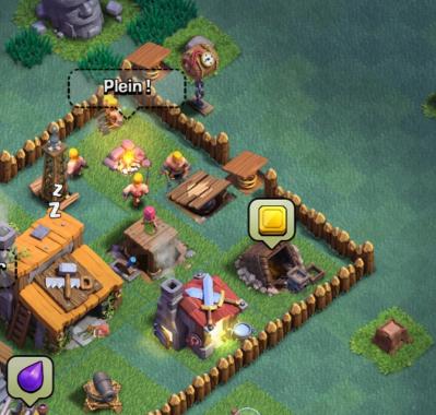 Rempart piege base des ouvriers clash of clans