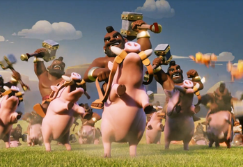 Ride with hog rider
