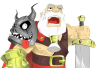 Roi papyswarriors clash of clans fan art chrono sans fond avatar