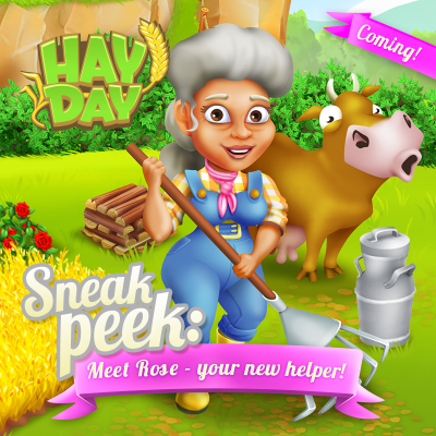 Rose sneak peek hay day ouvrier agricole