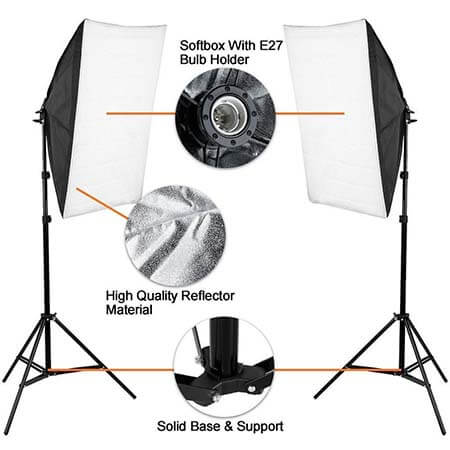 Softbox eclairage studio