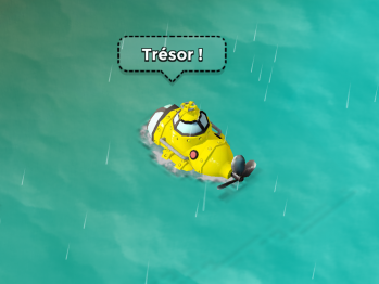 Sous marin jaune tresor capture boom beach