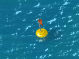 Sous marin zone plongee bouee jaune boom beach