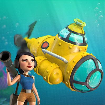 Sous marin zooka boom beach