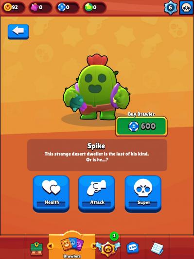 Spike brawler legendaire brawl stars