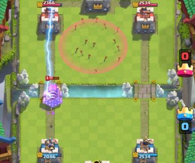 Stop chargement zappy astuce foudre clash royale