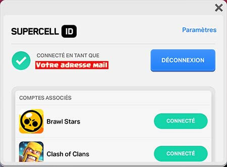 Supercell id connexion