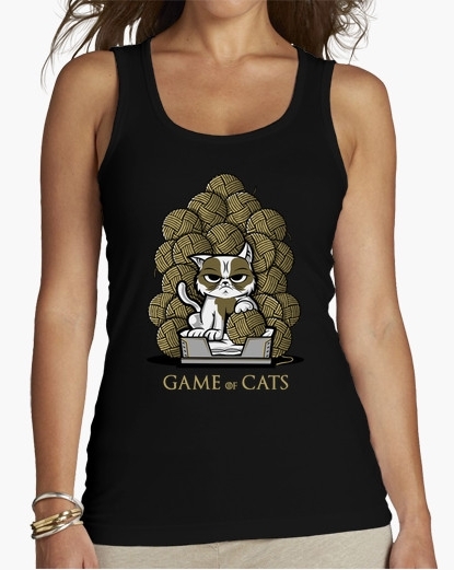 T shirt femme game of cats cool