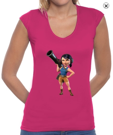 T shirt femme zooka boom beach