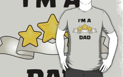 T shirt i m a dad three stars