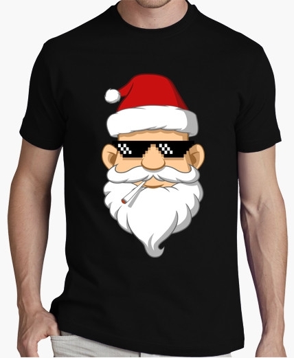 T shirt idee cadeau pere noel gangsta fun tostadora
