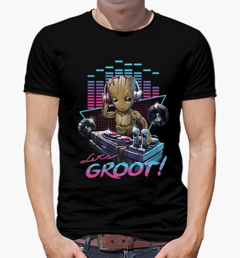 T shirt lets groot fun homme tostadora