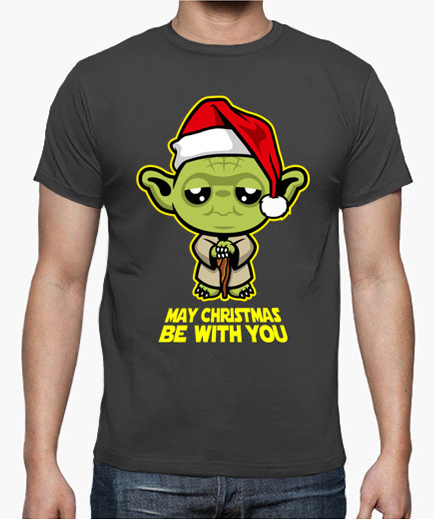 T shirt may christmas be with you tostadora