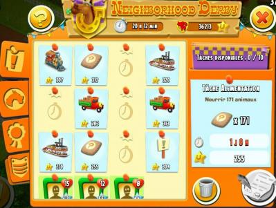 Tableau taches derby hay day