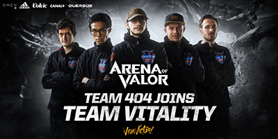 Team vitality 404 arena of valor