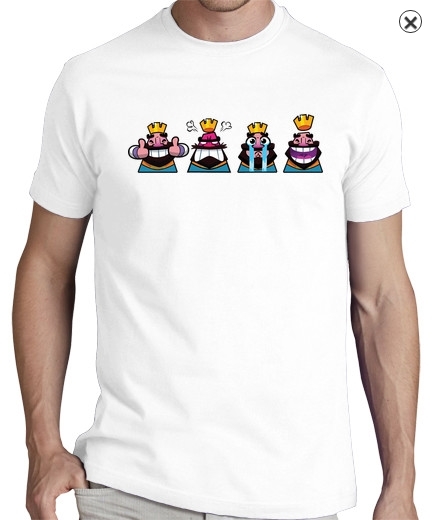 Tee shirt fun emotes clash royale