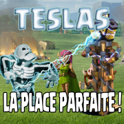 Tesla camouflee astuce placement logo clash of clans