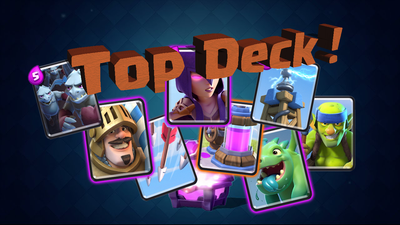 Top deck arene 7 rayven clash royale