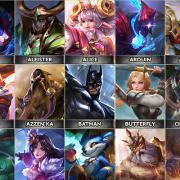 Tous les builds des heros arena of valor