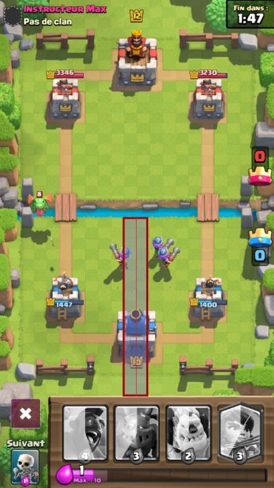 Trois mousquetaires diviser clash royale