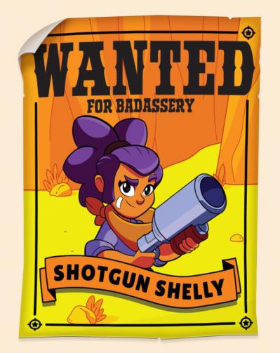 Wanted shotgun shelly brawl stars